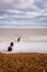 Minimalistic long exposure looking out to sea at Bawdsey, Suffolk, UK.