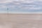 Minimalistic long exposure looking out to sea at Bawdsey, Suffolk, UK. Frame contains a lot of empty space