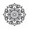 Minimalistic Mandala Flower: A Serene Khmer Art Inspired Design