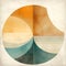 Minimalistic Oceanic Waves: A Fusion Of Neoclassicism And Digital Watercolor