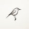Minimalistic One-line Drawing Of Realistic Bird