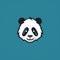 Minimalistic Panda Logo In 2d Vector Icon Style