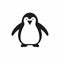 Minimalistic Penguin Outline Icon - 2d Lineal Vector Design