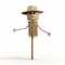 Minimalistic Scarecrow On A Stick - High Quality Photo