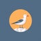 Minimalistic Seagull Vector Illustration For Bold Graphic Design