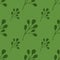 Minimalistic seamless foliage pattern in green tones with doodle eucalyptus leaves. Vintage backdrop