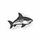 Minimalistic Shark Icon - Vector Design For Ux ui