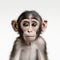 Minimalistic Surrealism: Serene Baby Monkey In High Definition