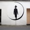 Minimalistic Symmetry: A Raw Street Photography Mural In Paris