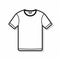 Minimalistic Tee Shirt Icon - Hd Vector Illustration