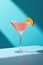 Minimalistic trendy photo of cocktail