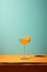 Minimalistic trendy photo of cocktail