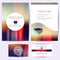 Minimalistic unfocused design, set of templates. Identity, branding for cards, folders.