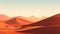 Minimalistic Vector Art Of Dune On La Route Des Cretes