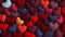 Minimalistic wallpaper for Valentine\\\'s Day. Concept of love. Knitted hearts in different colors