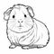 Minimalistic Whimsical Clipart Drawings Of Guinea Pig In Rtx Style