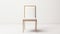 Minimalistic White Dining Chair With Golden Empty Frame