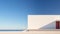 Minimalistic White House On The Beach: A Sculptural Oasis Of Estranged Nothingness