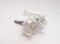 Minimalistic white hydrangea wedding buttonhole