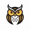Minimalistic Yellow And Black Owl Logo Design