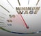 Minimum Wage Speedometer Low Income Job Working Earnings
