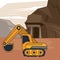 Mining hydraulic excavator