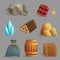 Mining natural resources tools and items