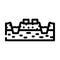 mining peat line icon vector illustration