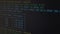 Mining software displaying progress of crypto currency mining rig on pc screen -