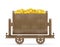 Mining trolley cart vector illustration