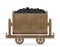 Mining trolley cart vector illustration