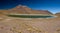 Miniques lagoon in Atacama highlands huge panorama