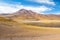 Miniques Lagoon and Volcano - Atacama Desert, Chile