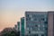 Ministry buildings at Esplanade of the Ministeries at sunset - government departments offices - Brasilia, Distrito Federal, Brazil