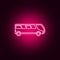 Minivan neon icon. Elements of Transport set. Simple icon for websites, web design, mobile app, info graphics