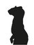 Mink, ferret portrait vector illustration, silhouette drawing