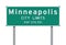 Minneapolis City Limits road sign