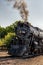 MINNEAPOLIS, MN â€“ SEPTEMBER 8, 2018: The Milwaukee Road #261 steam train sits in rail yard prior to its annual Fall Tour from