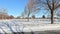 Minneapolis–Saint Paul. Views of the Fort Snelling National Cemetery. Winter time