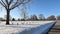 Minneapolis–Saint Paul. Views of the Fort Snelling National Cemetery. Winter time