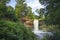 Minnehaha Falls in Minneapolis, Minnesota on a summer morning