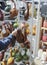 Minnesota farmer\'s market gourd booth