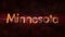 Minnesota - Shiny looping state name text animation