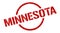 Minnesota stamp. Minnesota grunge round isolated sign.