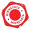 Minnesota stamp rubber grunge