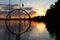 Minnesota Sunset as  seen through Fishing Gear