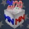 Minnesota US ballot box star bg Election 2020 3D Illustration