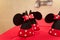 Minnie Mouse party. Birthday cones