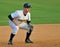 Minor league baseball - third baseman waits