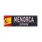 Minorca Menorca road sign signboard. Vector illustration.